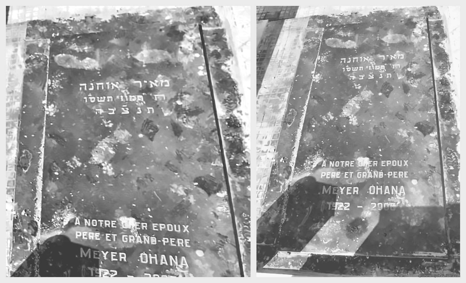 Pierre tombale de meyer ohana