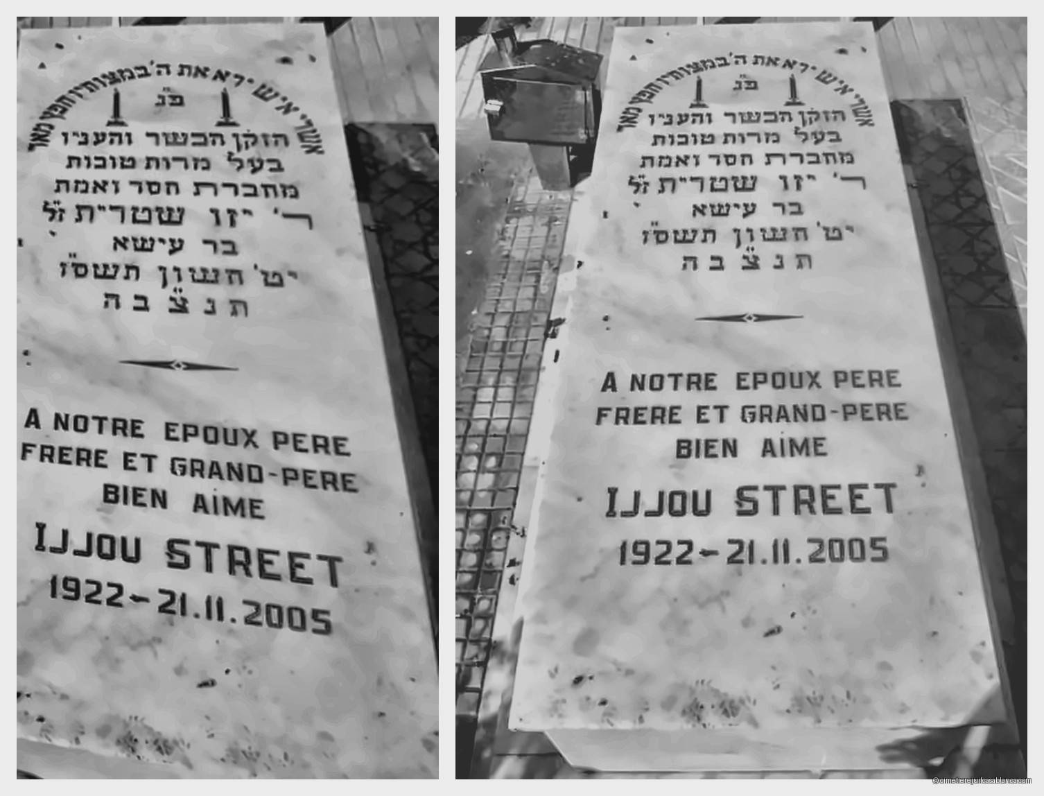 Pierre tombale de ijjou street