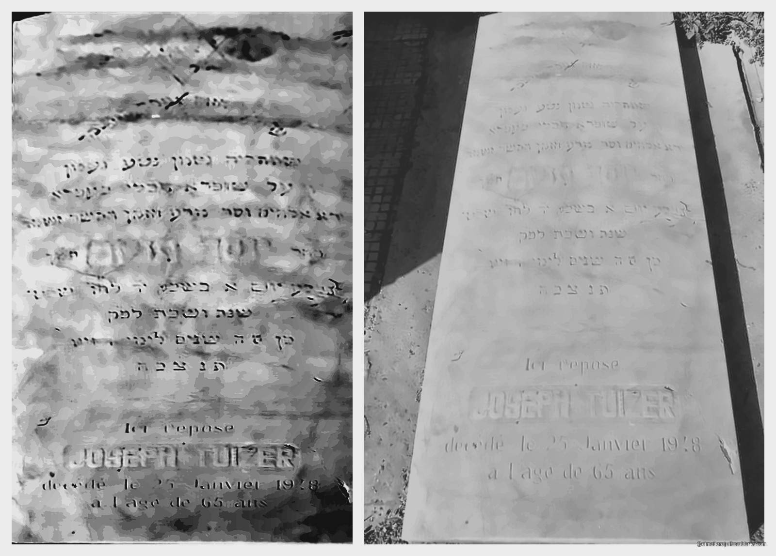 Pierre tombale de joseph tuizer
