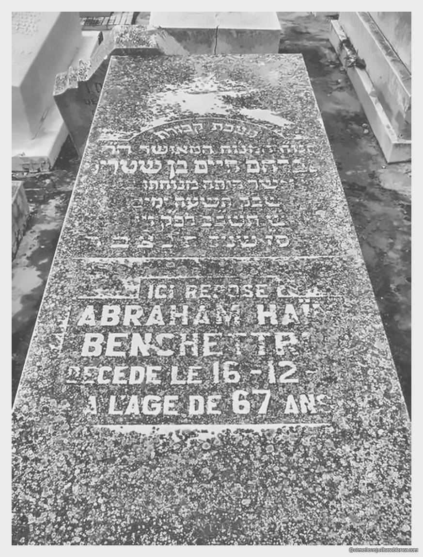 Pierre tombale de abraham haim benchetrit
