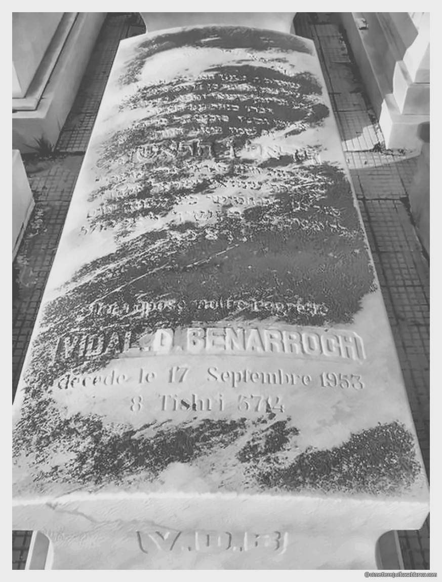 Pierre tombale de vidal benarroch