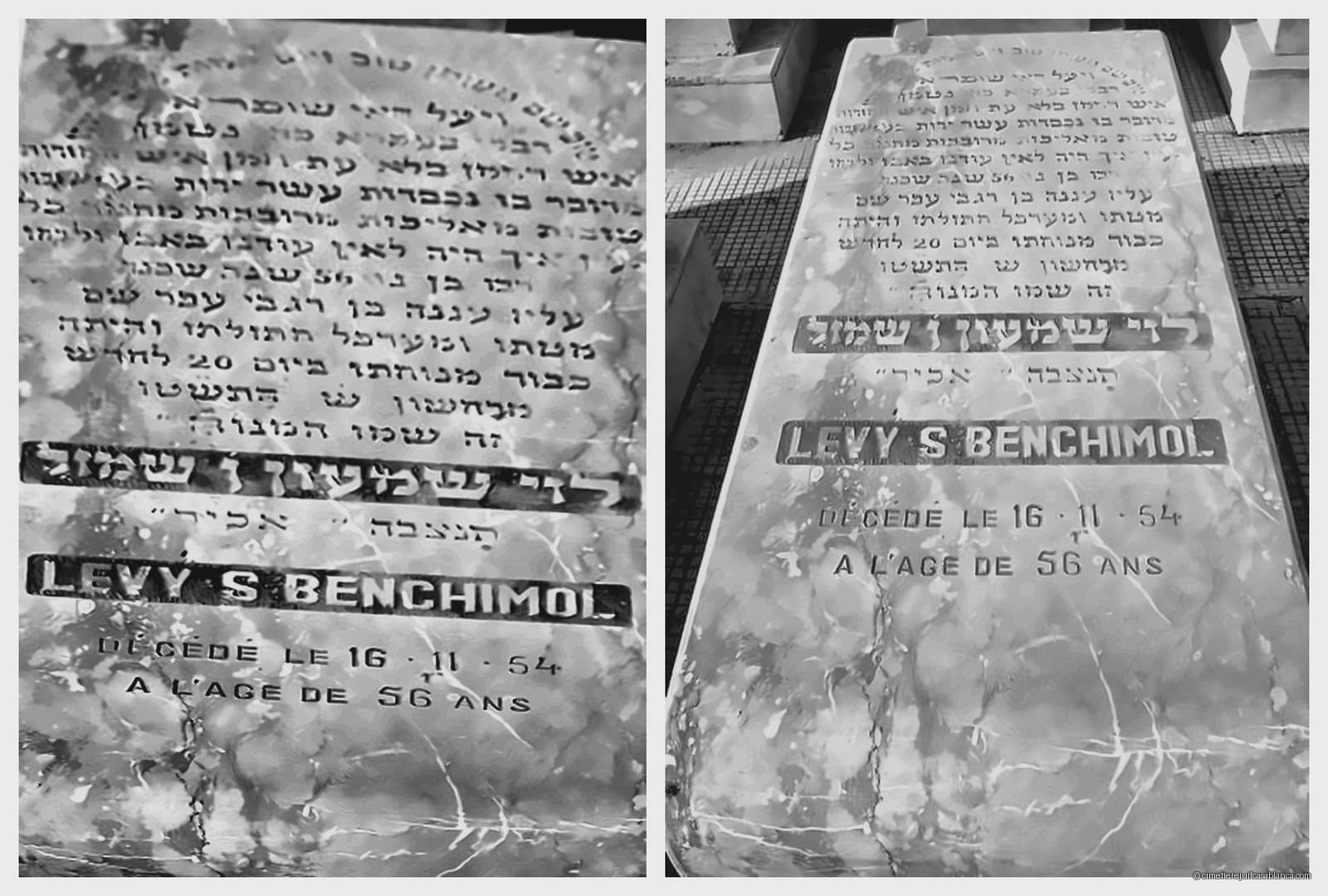 Pierre tombale de david simon levy benchimol