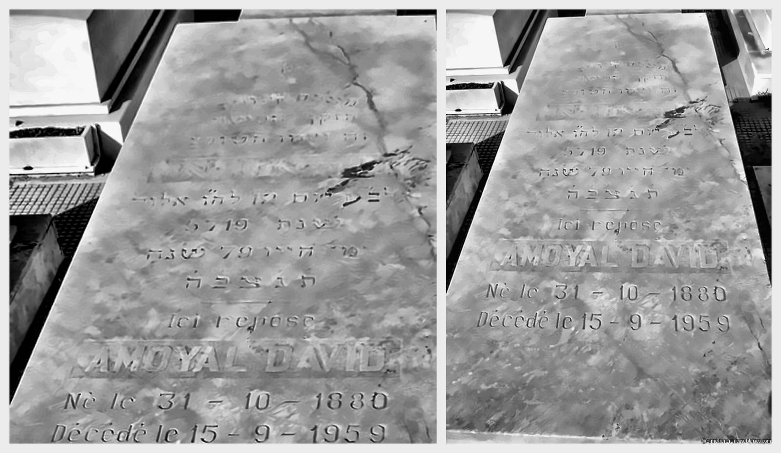Pierre tombale de david amoyal