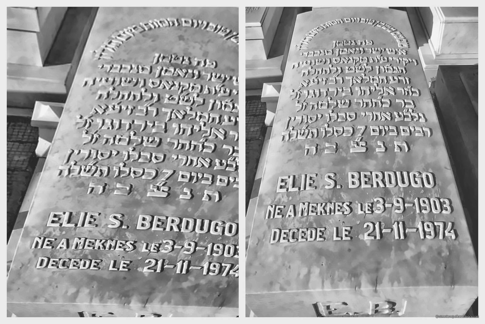 Pierre tombale de elie berdugo