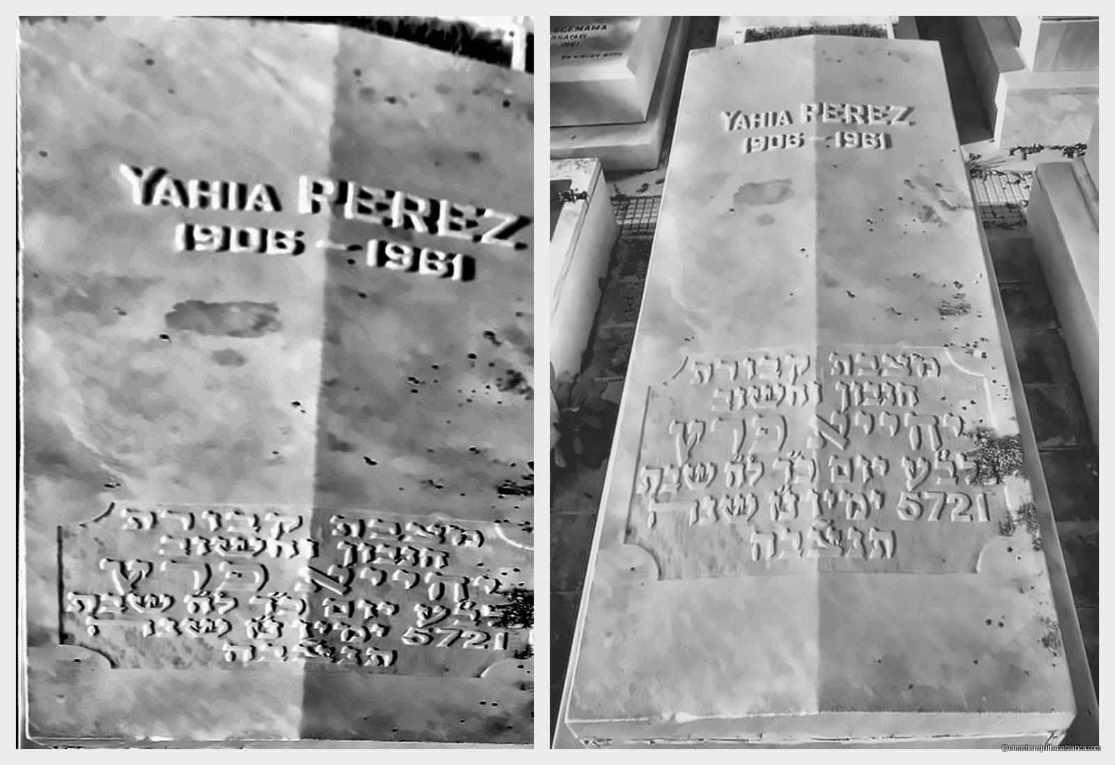 Pierre tombale de yahia perez