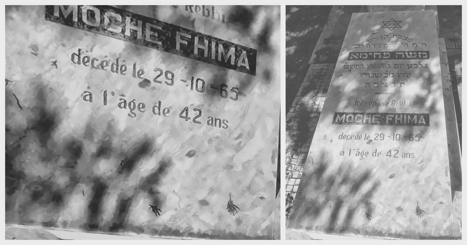 Pierre tombale de moche fhima