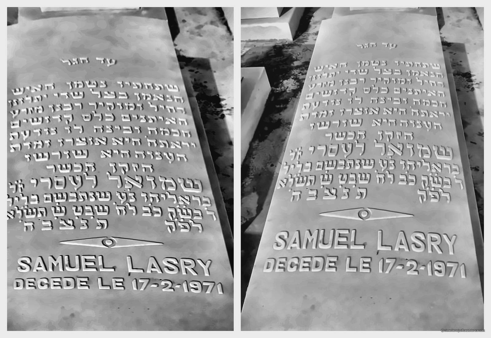Pierre tombale de samuel lasry