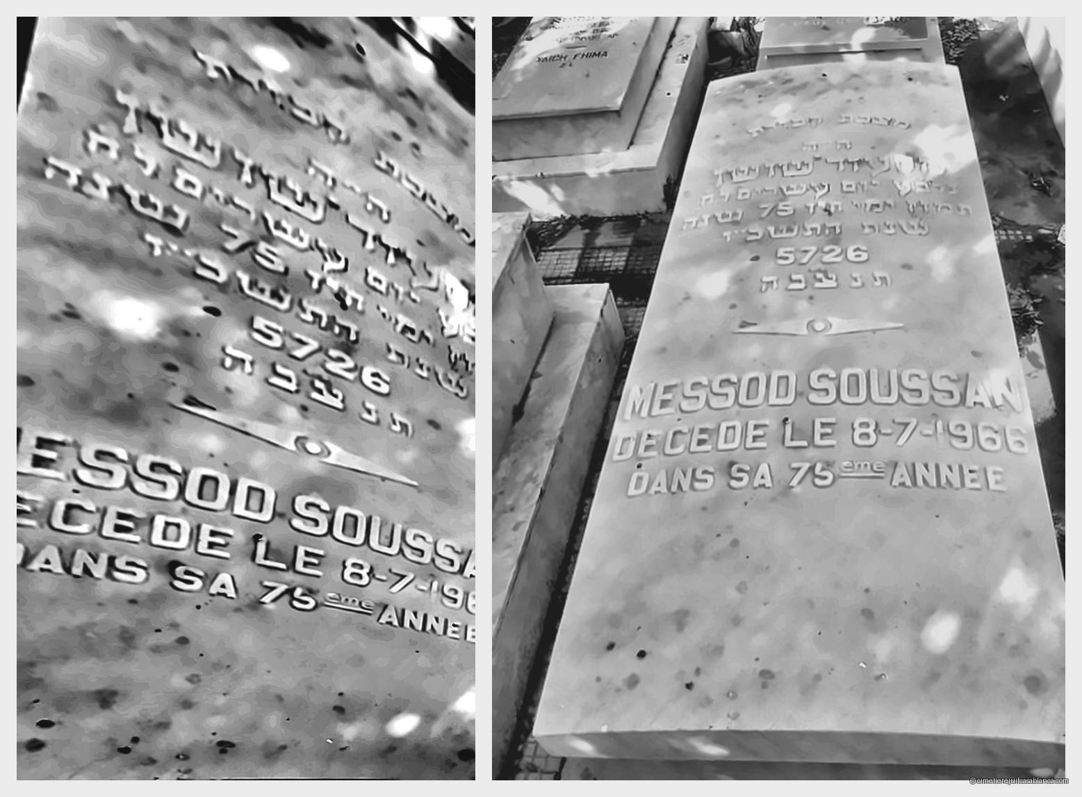 Pierre tombale de messod soussan