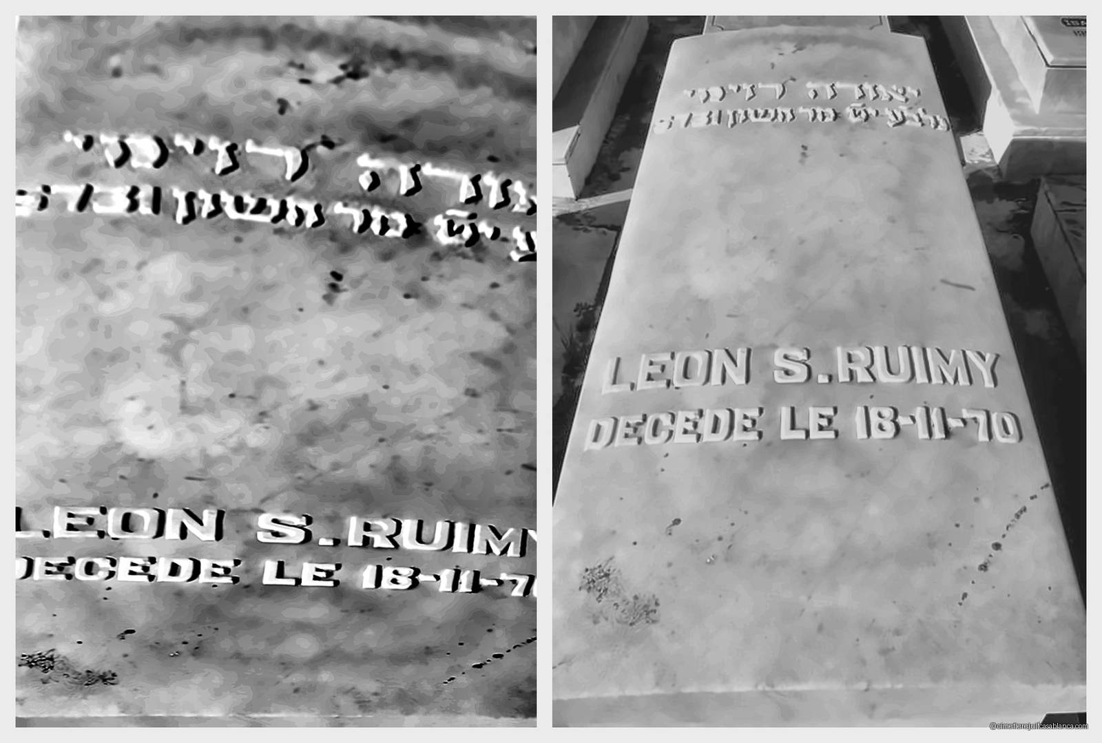 Pierre tombale de leon ruimy