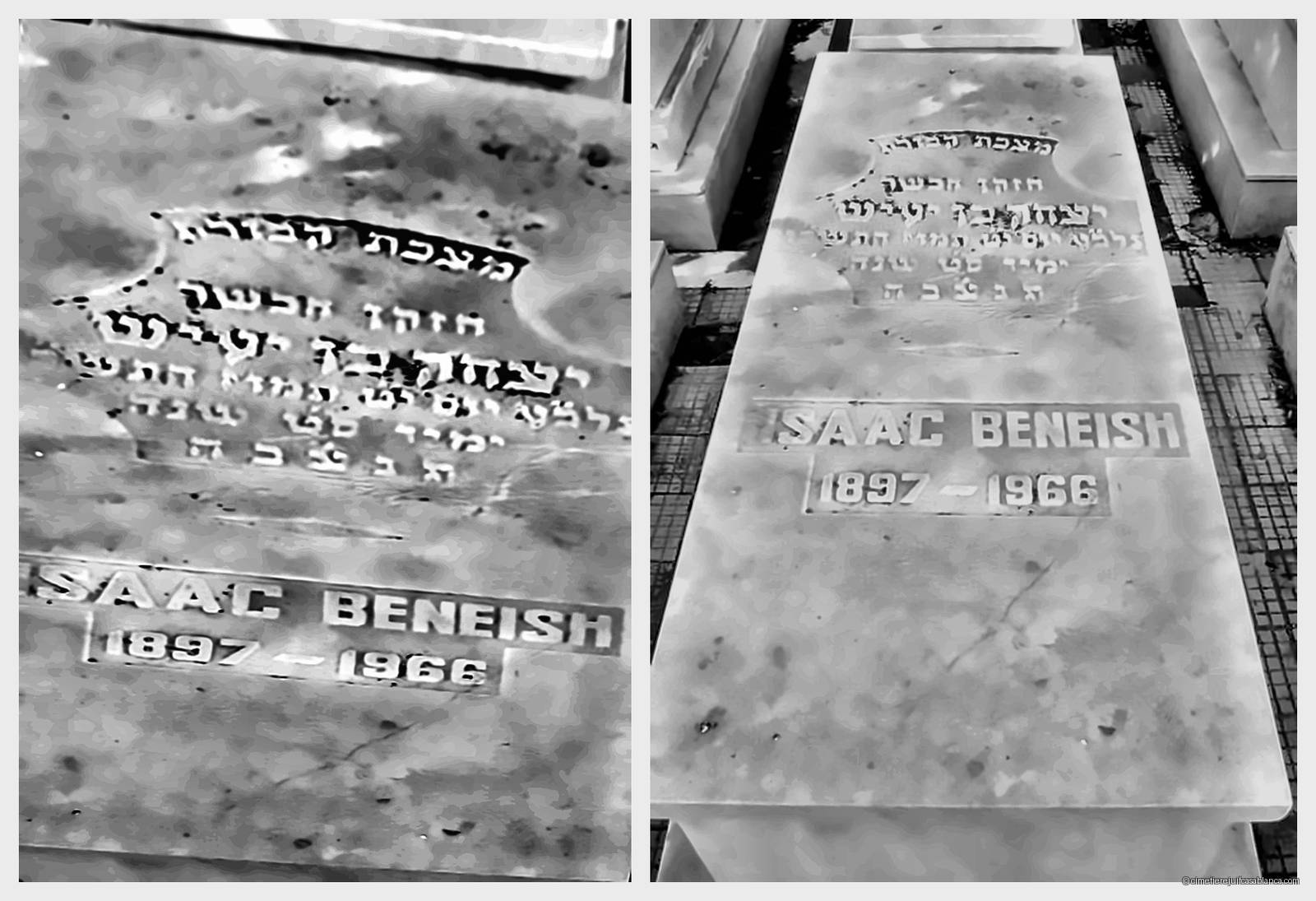 Pierre tombale de isaac beneish