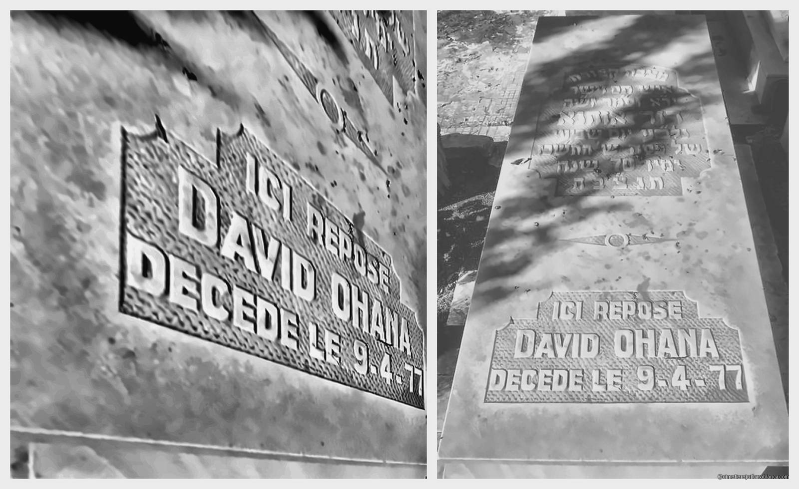 Pierre tombale de david ohana