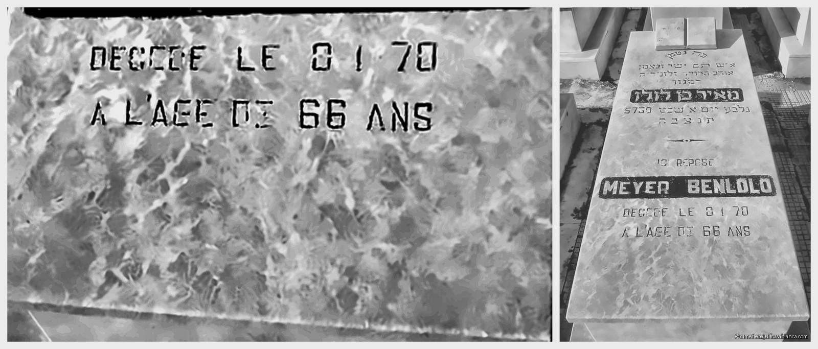 Pierre tombale de meyer benlolo