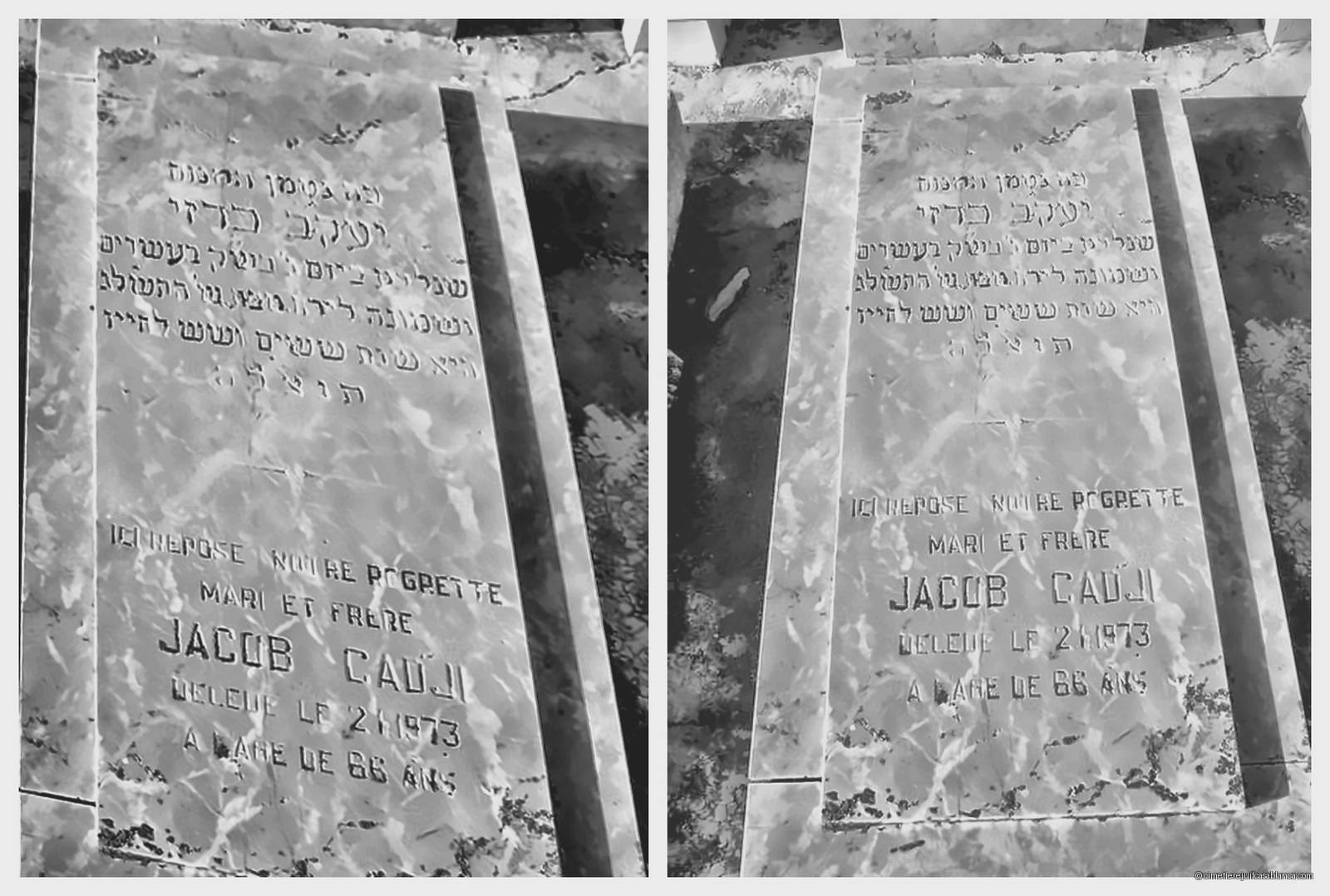 Pierre tombale de jacob cadji