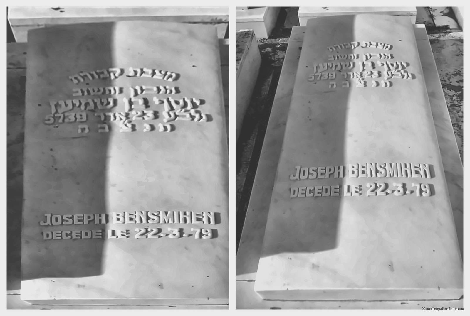 Pierre tombale de joseph bensmihen