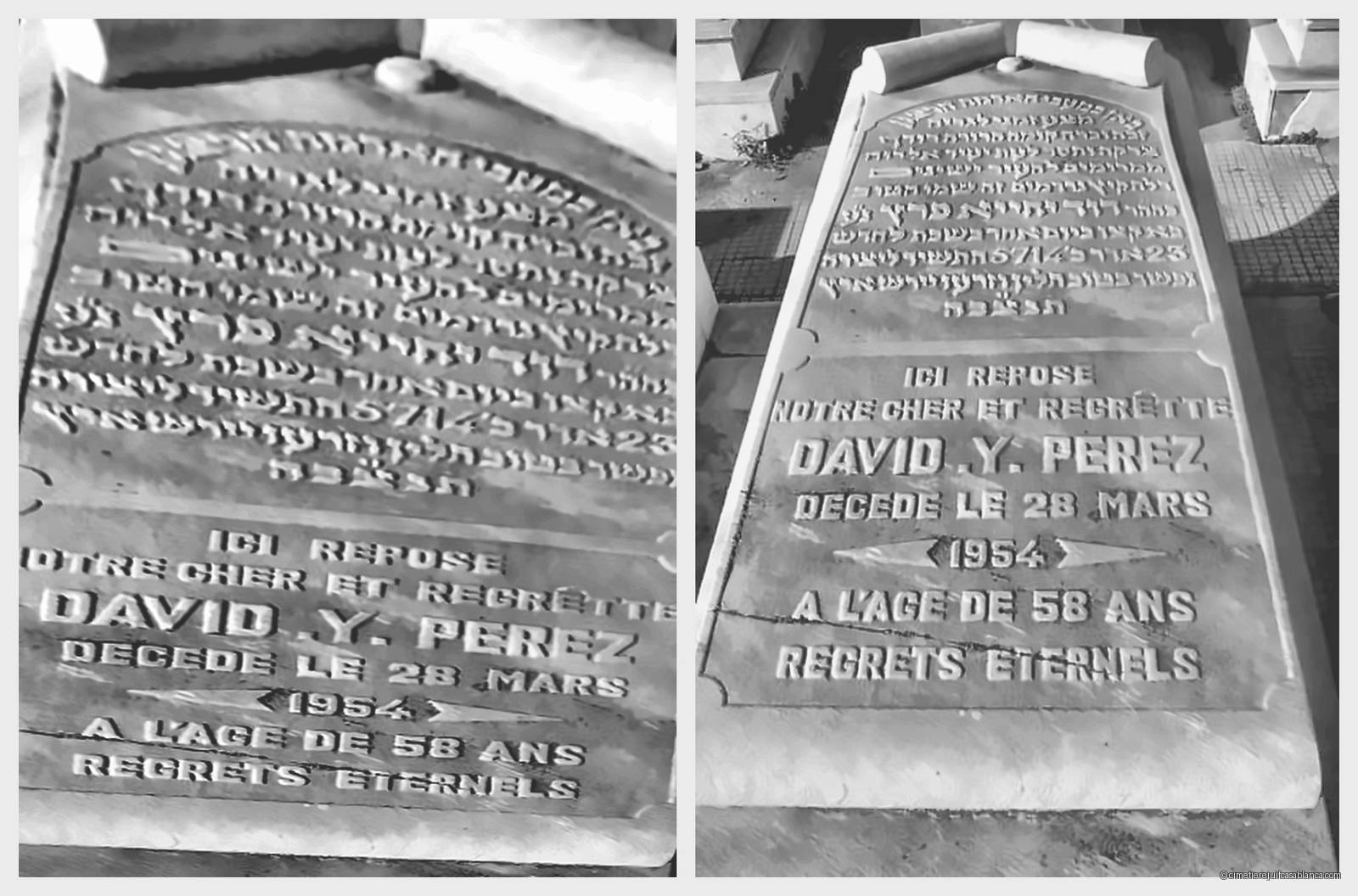 Pierre tombale de david perez