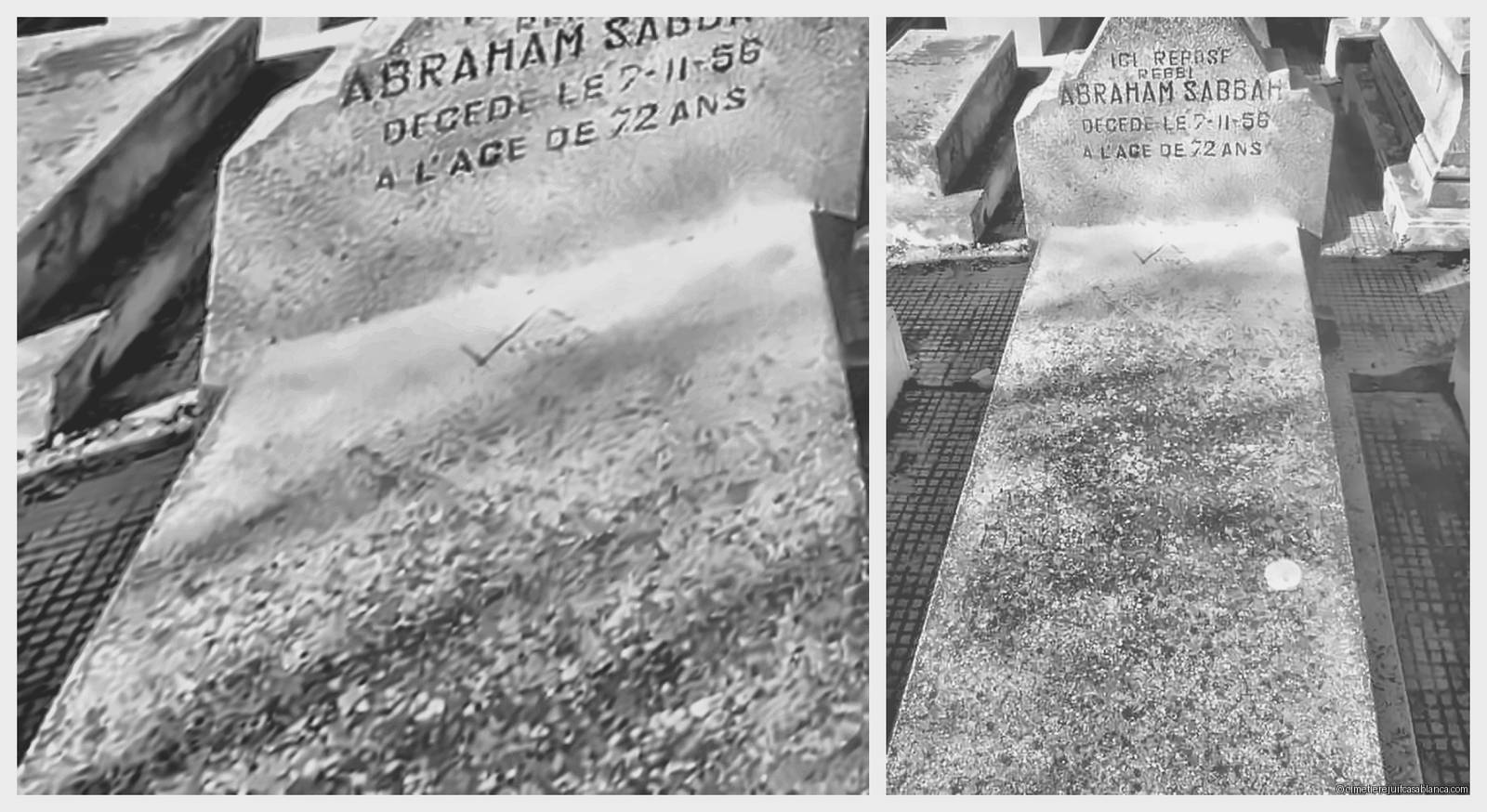 Pierre tombale de abraham sabbah