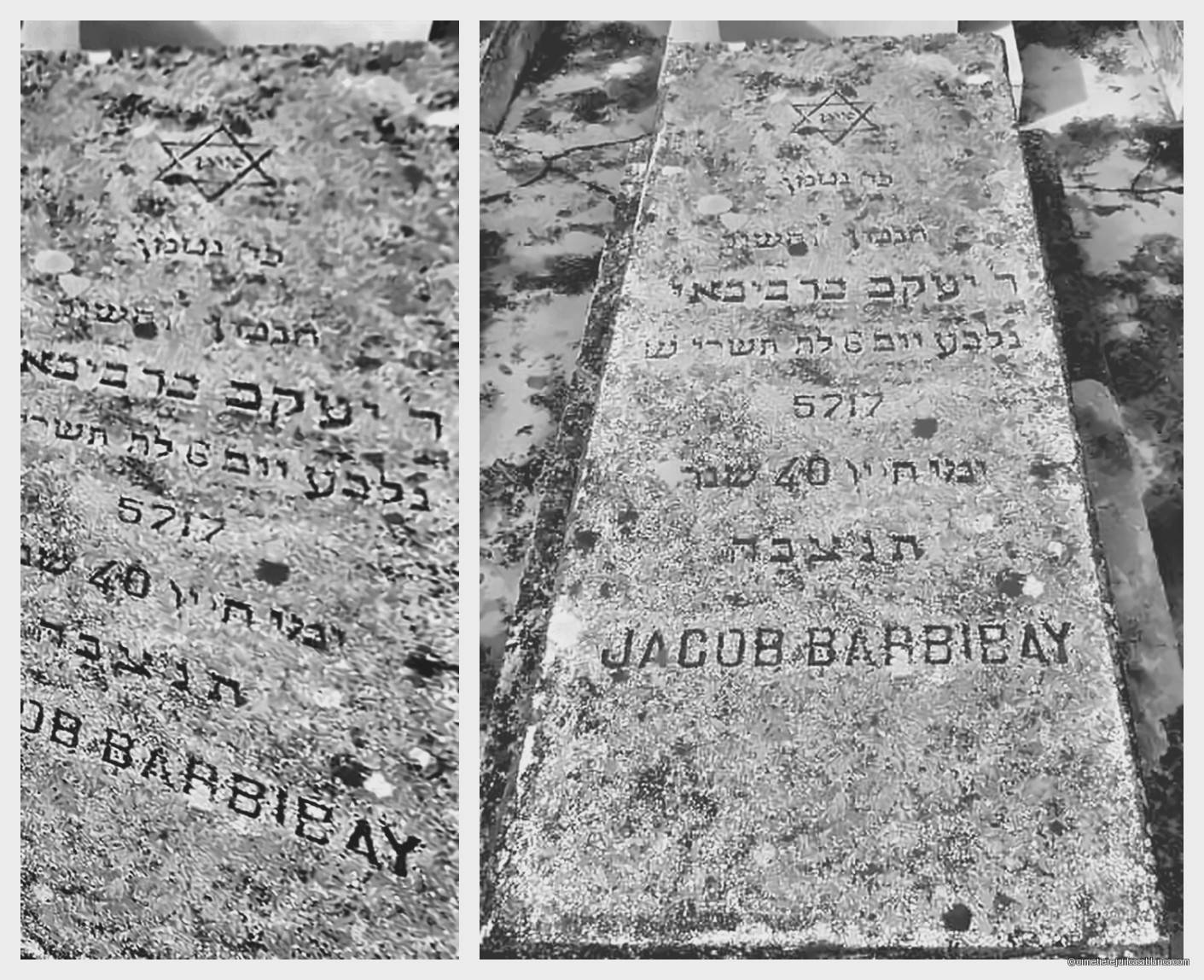 Pierre tombale de jacob barbibay