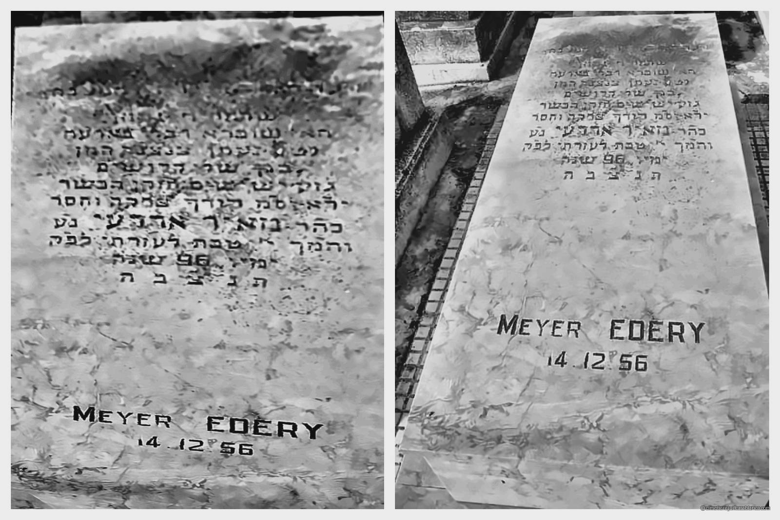 Pierre tombale de meyer edery