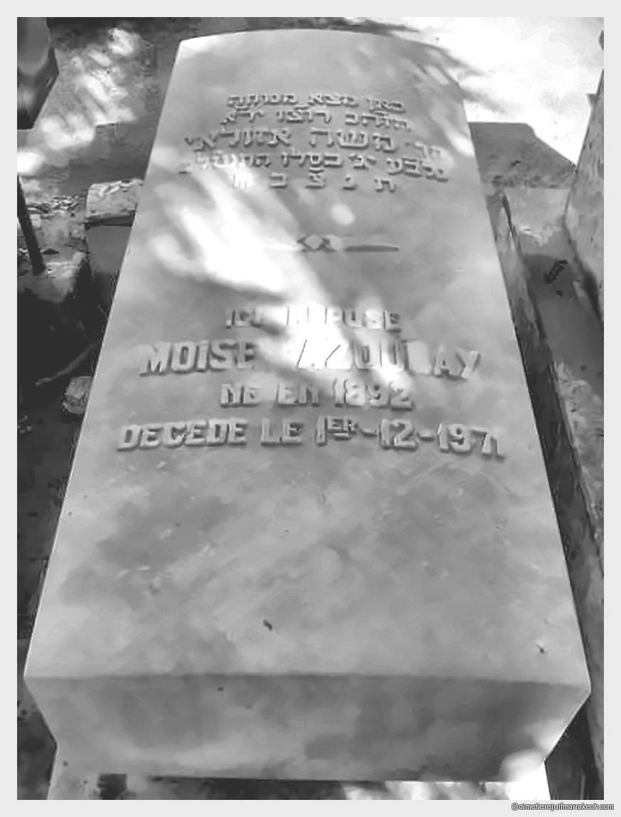 Pierre tombale de moise azoulay