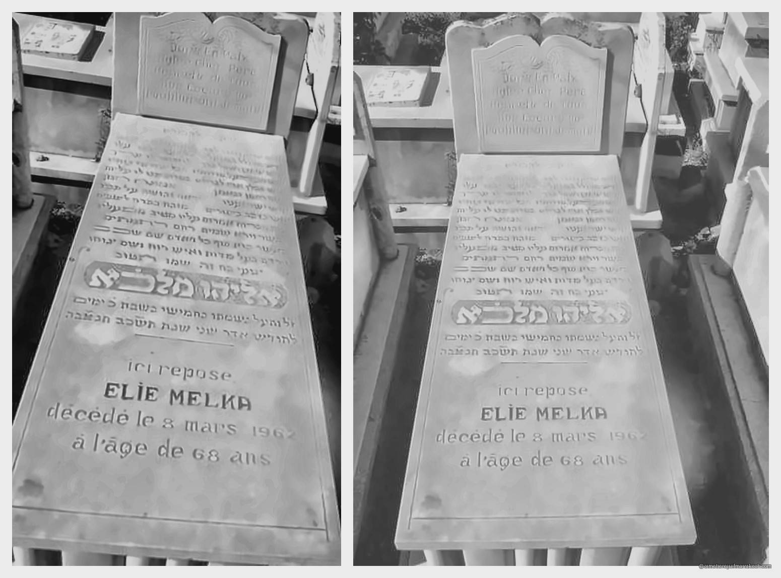 Pierre tombale de elie melka