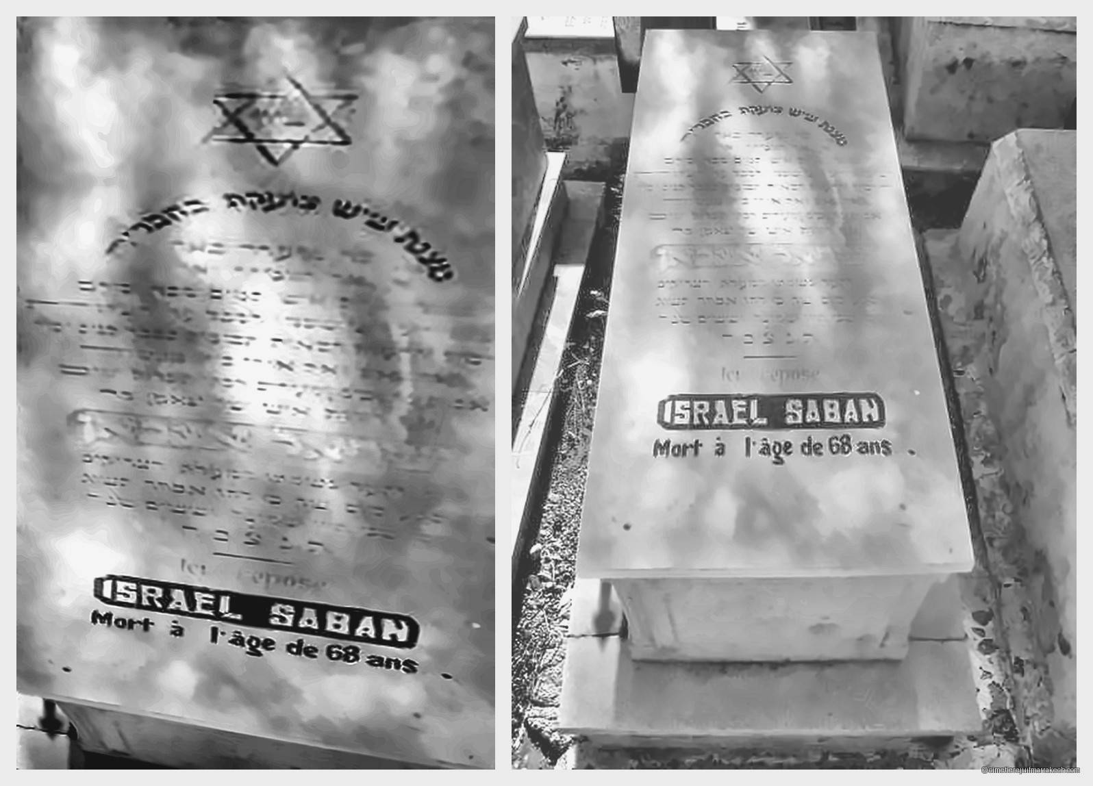 Pierre tombale de israel saban