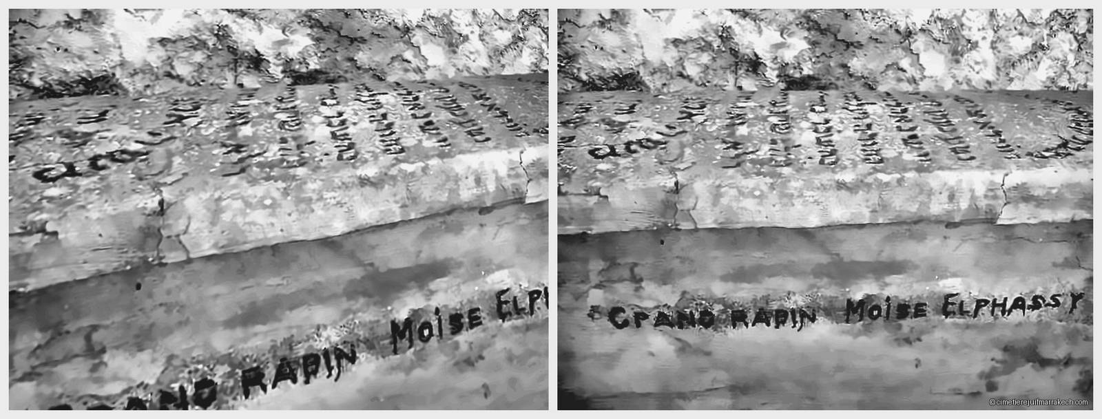 Pierre tombale de moise elphassy