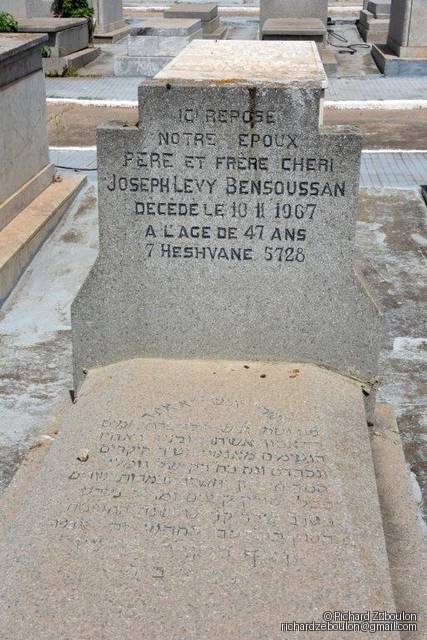 Pierre tombale de joseph levy bensoussan