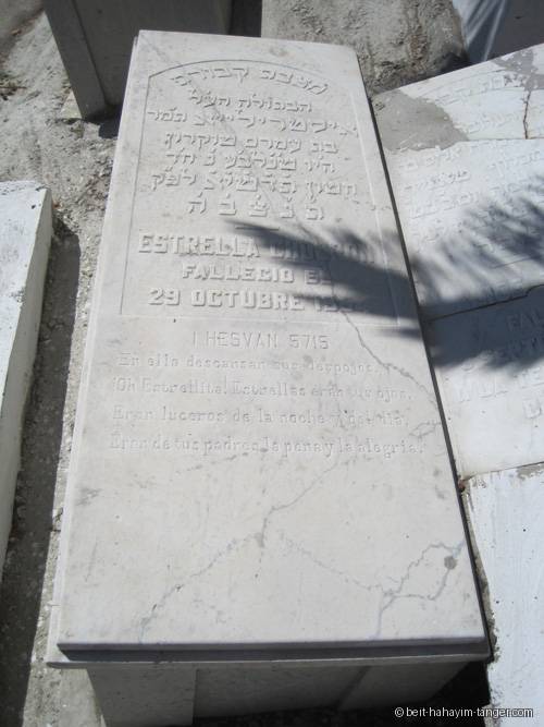Pierre tombale de estrella chocron
