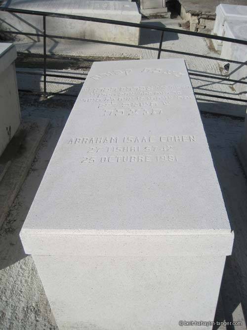 Pierre tombale de abraham cohen