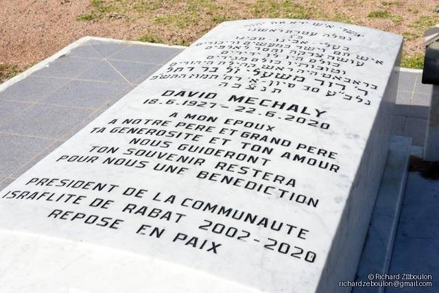Pierre tombale de DAVID MECHALY