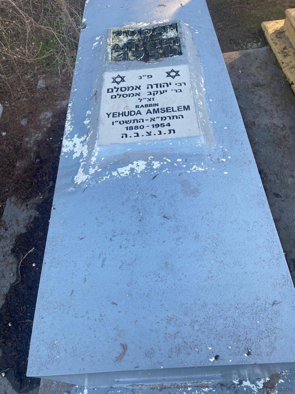 Pierre tombale de Yehuda Amselem